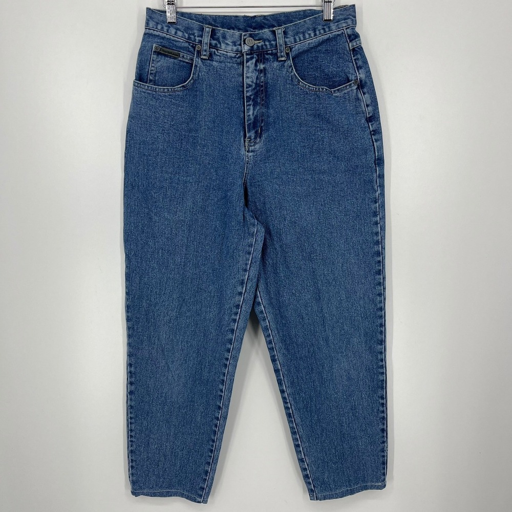 Vintage New York Jeans Womens 12 High Waisted Mom Jeans Medium Wash Tapered Leg